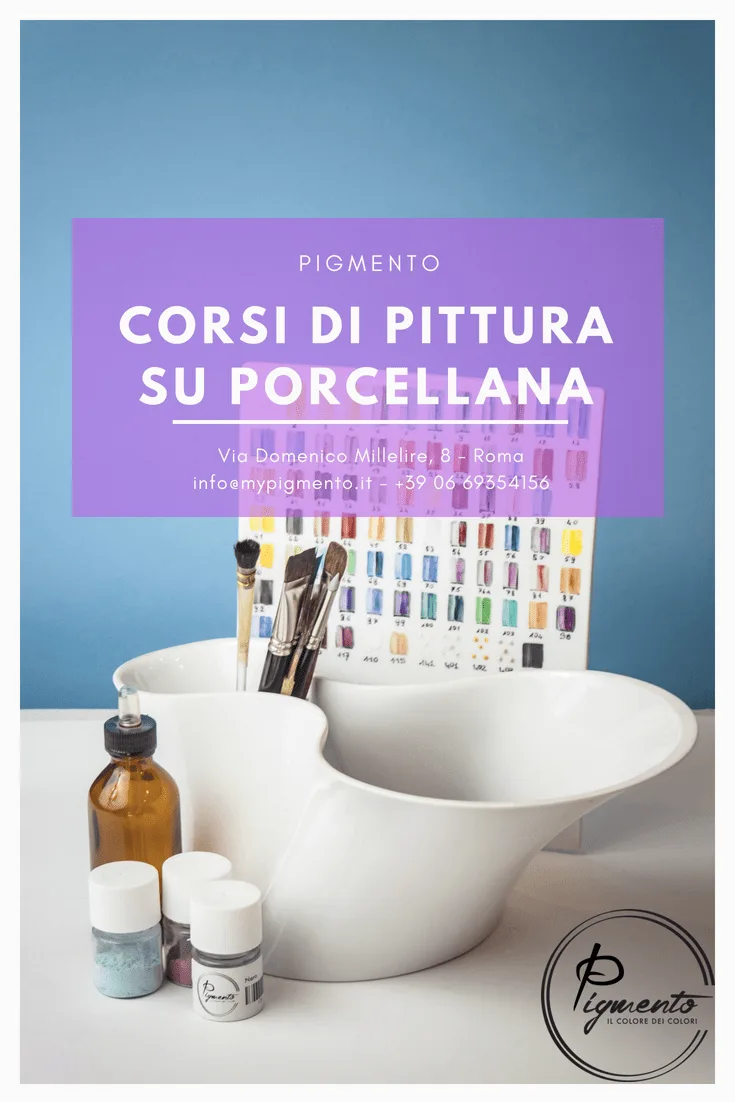 Lezioni per imparare a dipingere su porcellana a terzo fuoco