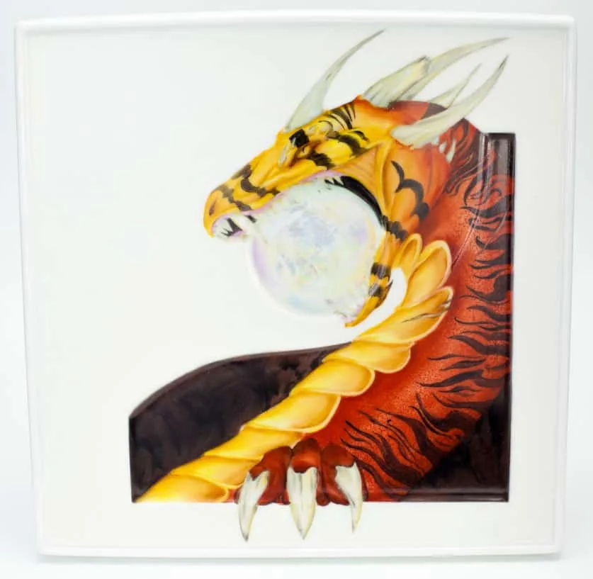 Dragone dipinto a terzo fuoco