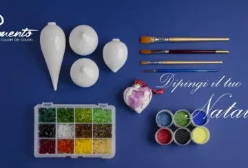 Seminario di pittura su porcellana per decorare addobbi natalizi su porcellana con i lustri